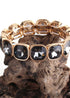 Boho Bracelet, RH Armbander Bracelet, Gold Crystal